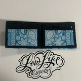 Light Blue Bandana Wallet