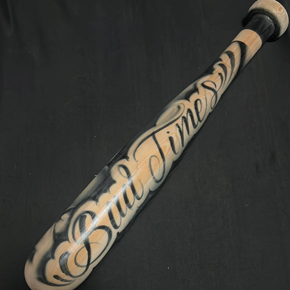 Dark Blue airbrush wooden bat