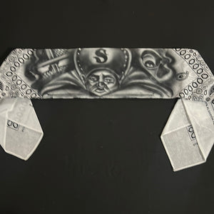 Light Grey airbrush bandana