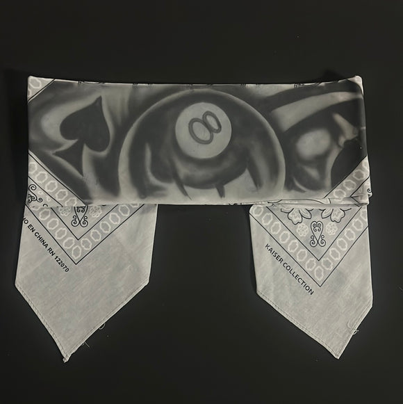 Light Grey Bandana custom airbrush