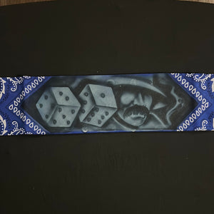 Royal Blue airbrush bandana