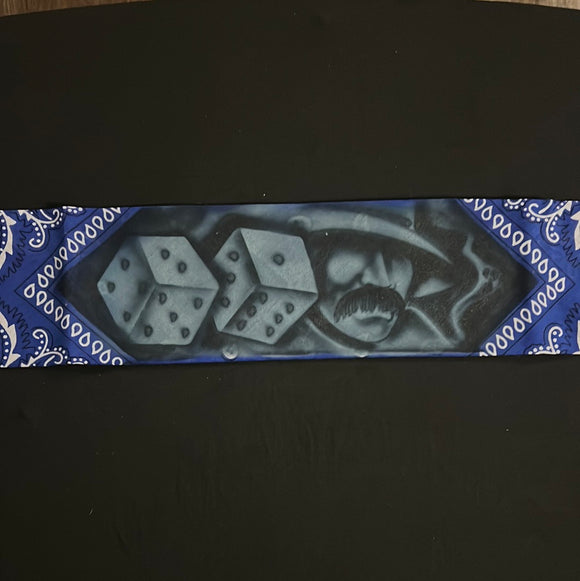 Royal Blue airbrush bandana