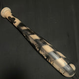 Black airbrush wooden bat