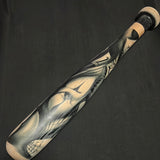 Dark Blue airbrush wooden bat