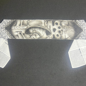 Light Grey airbrush bandana